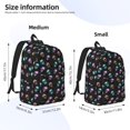 thumbnail image 2 of Fotbe purple cyan brown Skull Mochila de Lona con Estampado, Mochila Duradera, Mochila Versátil de Alta Calidad, Mochila Compacta Vintage-Small, 2 of 5