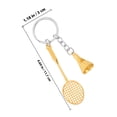 thumbnail image 2 of unbranded 1Pack Badminton Racket Keychain Zinc Alloy Sports Enthusiast Style for Daily Use and Sports Events, 2 of 8