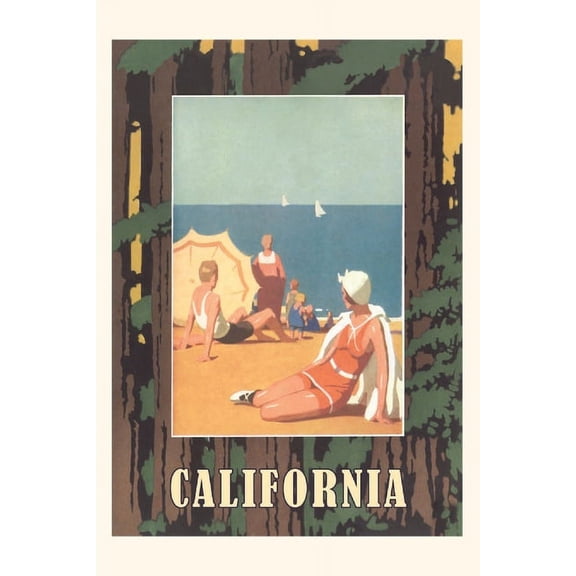 Pocket Sized - Found Image Press Journals: Vintage Journal California Travel Poster (Paperback)
