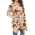 thumbnail image 6 of Kezqiaxn Jackets for Women Halloween Long Sleeve Cardigan Fashion Cat Print Loose Casual Jacket Winter Clothes, 6 of 7