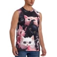 thumbnail image 2 of Fotbe Cute Kittens Group Portrait Men's Camiseta sin Mangas Estampada para Hombres, Playera Casual para Gimnasio, Entrenamiento, Playa-X-Large, 2 of 7