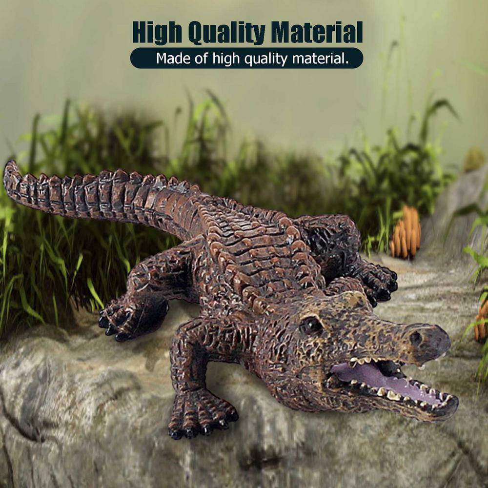 Crocodile Simulation Animal Model Figure Toy Plastic Collection Kids Gift Decor 