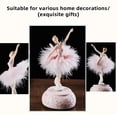thumbnail image 5 of Ballerina Music Box Dancing Girl Swan Lake Carousel with Feather for Birthday Gift, 5 of 5