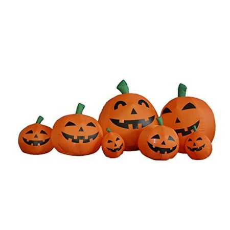 7 5 Foot Long Halloween Inflatable Pumpkins Yard Decoration