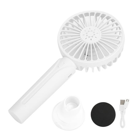 

Portable Hadnheld Fan Rechargeable Mini USB Fan Low Noise Battery Operated For Summer White