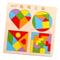 thumbnail image 3 of Puzzle Rompecabezas de , Juguete de Rompecabezas, Forma Geométrica para Juguete Regalos de Cumpleaños 30X30X0.5cm yotijar Rompecabezas de formas de colores, 3 of 8