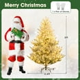 thumbnail image 4 of Costway 6 FT Artificial Christmas Tree with 762 Flocked Branch Tips, 340 Warm White LED Lights, 4 of 10
