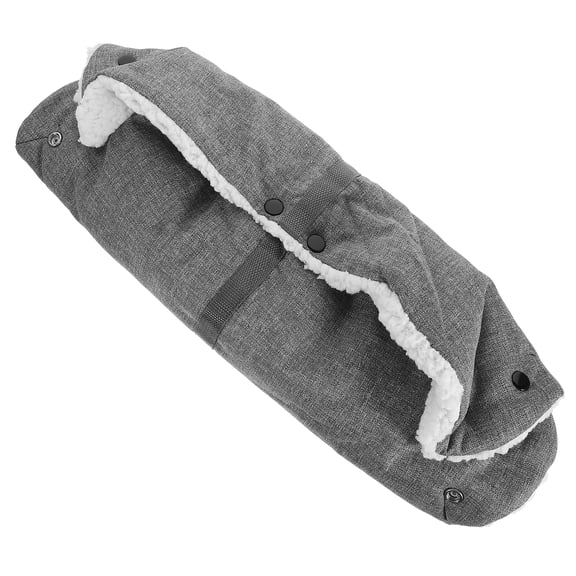 2 PCS Windproof Stroller Gloves Hand Muffs Buggy Accessories with Plush Water-Resistant Oxford Cloth Material