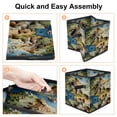 thumbnail image 4 of Map section Foldable Storage Bins with Handle, 10.8"x10.5"x10.6", Large Capacity, Storage Baskets, Storage Basket, Storage Cubes, 4 of 6