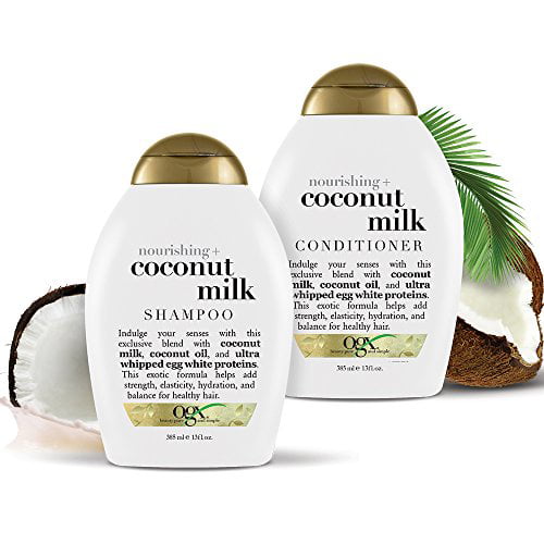 Spænde fordel markedsføring OGX Nourishing + Coconut Milk Shampoo & Conditioner Set, 13 Ounce  (packaging may vary), White - Walmart.com