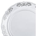 thumbnail image 3 of " OCCASIONS " 240 Pieces Pack, Vintage Style Disposable Wedding Party Plastic Bowls (10 oz Soup Bowl, Portofino Clear & Silver), 3 of 5