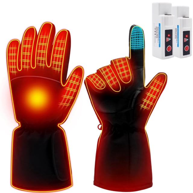 Guantes térmicos MMlove recargables e impermeables para hombres y mujeres