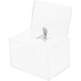 thumbnail image 1 of MOVTOTOP Transparent Acrylic Ballot Box with Lock for Voting Efficient Design High Transparency Durable Reliable 9.84x5.9x4.72 Inches, 1 of 7