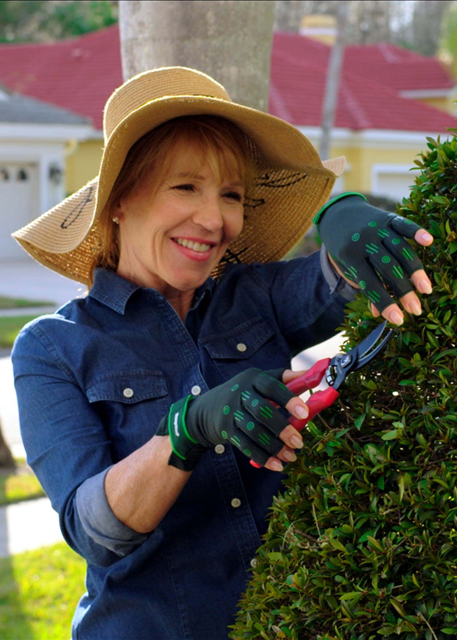 Hempvana Green Relief Arthritis Gloves, as Seen on TV, Relieves Pain & Swelling, SM/MD, Unisex