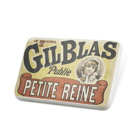 - Porcelein Pin French Advertising 40s Vintage Lapel Badge – NEONBLOND