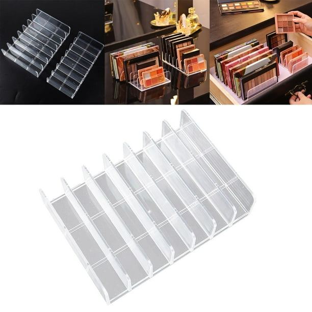 Elegante organizador de maquillaje de plástico de 7 rejillas, organizador vertical de almacenamiento de cosméticos, de maquillaje, de s 6.69x4.92x1.57 pulgadas Salvador Dali Organizador de maquillaje