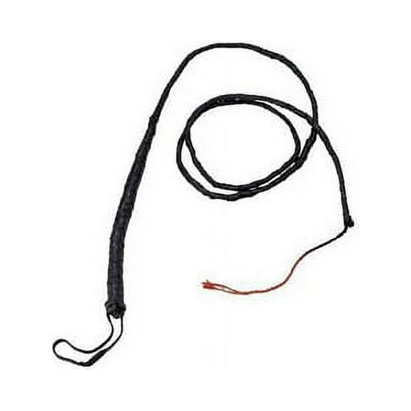 Long Bull Whip Adult Black Around The World One Size Unisex Fancy Dress Party Book Week Halloween