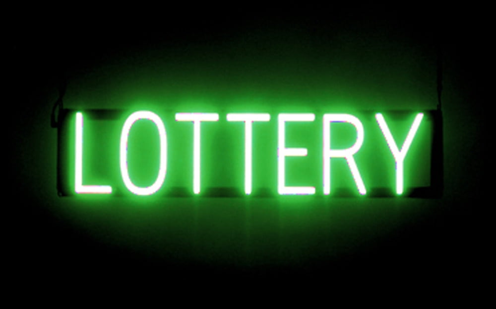 SpellBrite LOTTERY LED Sign for Business. 25.4