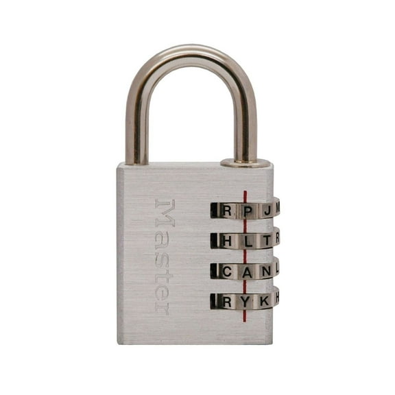 Master Lock 643DWD 2 Pack 1-9/16in. Wide Set Your Own WORD Combination Padlock