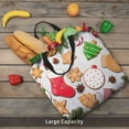 thumbnail image 6 of Xecao Christmas Gingerbread Cookies for Tote Bag: spacious with inner pockets, ideal for work, shopping, or travel., 6 of 9