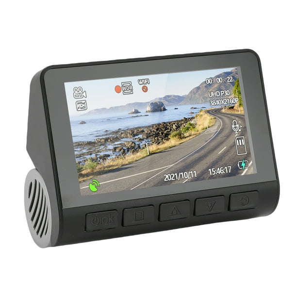 Dash Cam, F1.8 Aperture G Sensor Dashboard Recorder 5GHz WiFi 4K 1080P QHD Para Conducir