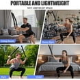 thumbnail image 6 of Portable Ropeless Battle Ropes, Adjustable Weights Cordless Battle Ropes for Home Gym with Storage Bag, Weighted Exercise Equipment for Low-Impact Workout, Strength & HIIT, for Men & Women (Black), 6 of 12