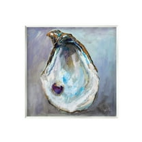 Stupell Industries Oyster Shell with Pearl Animals & Insects Painting Unframed Art Print Wall Art, 12 x 12