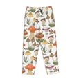 thumbnail image 4 of Disketp Mushrooms Print Women'S Comfy Pajama Pants Casual Drawstring Palazzo Lounge Wide Leg Pants, 4 of 9