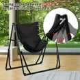 thumbnail image 5 of 2 in 1 Hammock with Stand, Outdoor Hammock Swing Chair with Portable Heavy Duty Stand, Multi-Functional Hammock Stand 480 lbs Weight Capacit-Black, 5 of 9