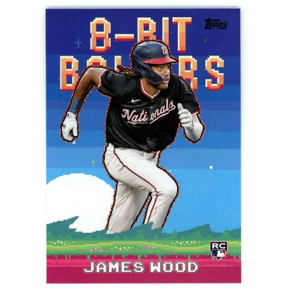 MLB 2025 Topps Series 1 Baseball 8-Bit Ballers James Wood #8B-16 (Rookie)