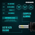 thumbnail image 4 of Luces Led para Auto - EVOLUM - Modelo Monster 12,500 lúmenes - Resistencia al Agua - Haz de luz Perfecto: Luz Blanca, 4 of 6