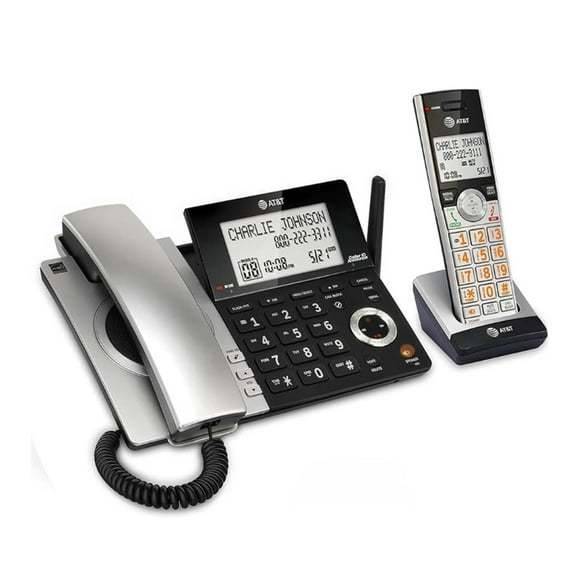 Teléfono Inalámbrico AT&T Con Contestador Automático ID Llamadas CL84107