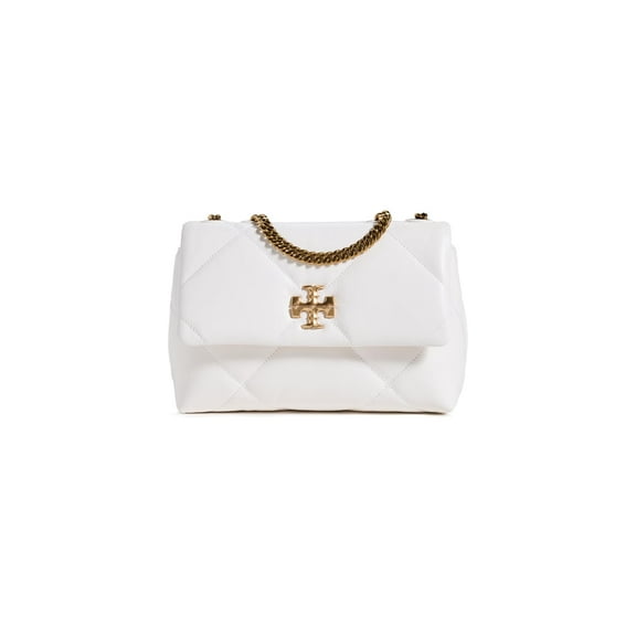 Tory Burch Women's Small Kira Diamond Convertible Shoulder Bag, Blanc, White, One Size