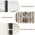 thumbnail image 3 of 5 niveles esquina estante arched metal frame - an industrial forma l estante libros combining wood y metal abiertos almacenamiento, great living rooms, bedrooms, kitchens, y home offices (blan..., 3 of 7