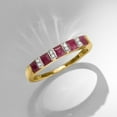 thumbnail image 4 of Ross-Simons 1.20 ct. t.w. Ruby Ring With Diamond Accents in 18kt Gold Over Sterling, Women's, Adult, 4 of 5