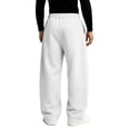 thumbnail image 3 of Men's Baggy Sweatpants Wide Leg Lounge Sweat Pants with Pockets Drawstring Waist Solid Color Jogging Pants L, 3 of 5