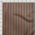 thumbnail image 3 of oneOone Georgette Viscose Dark Peach Fabric Striped Diy Clothing Quilting Fabric Print Fabric By Yard 42 Inch Wide, 3 of 4