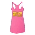 thumbnail image 2 of The Best Wifey in the Universe | Womens Mother's Day Premium Tri-Blend Racerback Tank Top, Vintage Pink, X-Large, 2 of 4