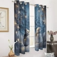 thumbnail image 3 of Merry Christmas Snowman Christmas Tree Luxury Window Curtains Blinds for Living Room Kids Bedroom Bathroom Kicthen Door Home Decor 2 Panels, 3 of 6