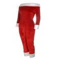 thumbnail image 3 of Combinaison de Noël pour Femmes Adultes Pyjama Père Noël Grenouillère Pjs Rouge, 3 of 7