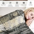thumbnail image 3 of Shiartex   New York Throw Blanket, Times Square with Traffic Jam and Sketch Adverts Hand Drawn Urban City, Flannel Accent Piece Soft Couch Cover for Adults, Charcoal Grey White, 3 of 6