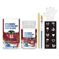 thumbnail image 1 of Wdhugt Plastic Glass Frosted Etching Set For Diy Crafts And Cup Personalization This Set Includes 100G Cream Stirring Rod Brush Template And Gloves For Creating Etched Patterns On Glass, 1 of 2
