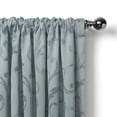 thumbnail image 3 of Elrene Home Fashions Mia Jacquard Scroll Blackout Window Curtain, Blue, 52" x 84", 3 of 5
