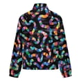 thumbnail image 6 of Jackets for Women Winter Coat Jackets Flannel Stand Collar Jacket(Candyland Experiment,Size:S-4XL), 6 of 7