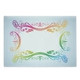thumbnail image 1 of Vintage Rainbow Cutting Board, Victorian Style Swirls Flowers and Foliage Leaves Colorful Classic Motifs, Decorative Tempered Glass Cutting and Serving Board, Large Size, Multicolor, by Ambesonne, 1 of 1