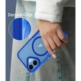 thumbnail image 6 of for iPhone 17 Case, Compatible with MagSafe, Translucent Matte Shockproof Anti-Slip Anti-Fingerprint Pocket-Friendly Phone Case Cover - Blue, 6 of 7