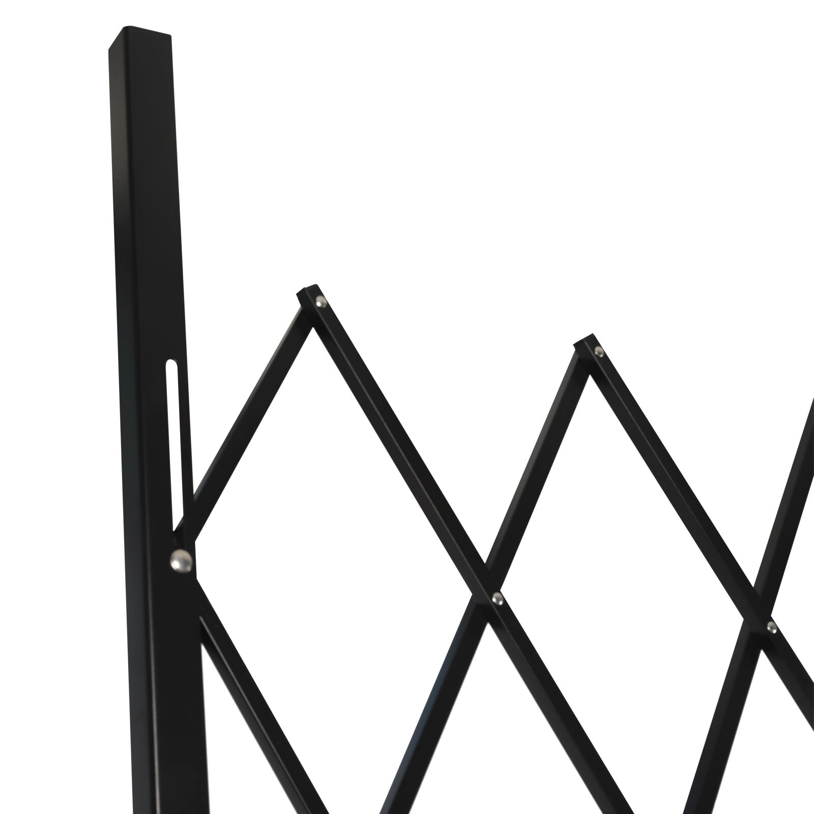 7.2ft x 6.5ft Folding Security Gate - Wall Mount Single Scissor Gate, Indoor Outdoor Safety Door for Home Office