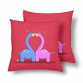thumbnail image 2 of MKHERT Two Dinosaur In Love Throw Pillowcase Pillow Cover Cushion Couver 18x18 inch, Set of 2, 2 of 2