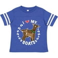 thumbnail image 3 of Inktastic I Heart My Goats with Cute Goats and Hoof Prints Boys or Girls Toddler T-Shirt, 3 of 5