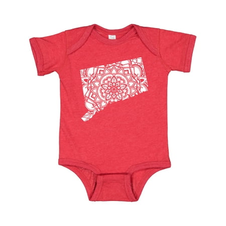 

Inktastic Connecticut Silhouette Mandala Gift Baby Boy or Baby Girl Bodysuit